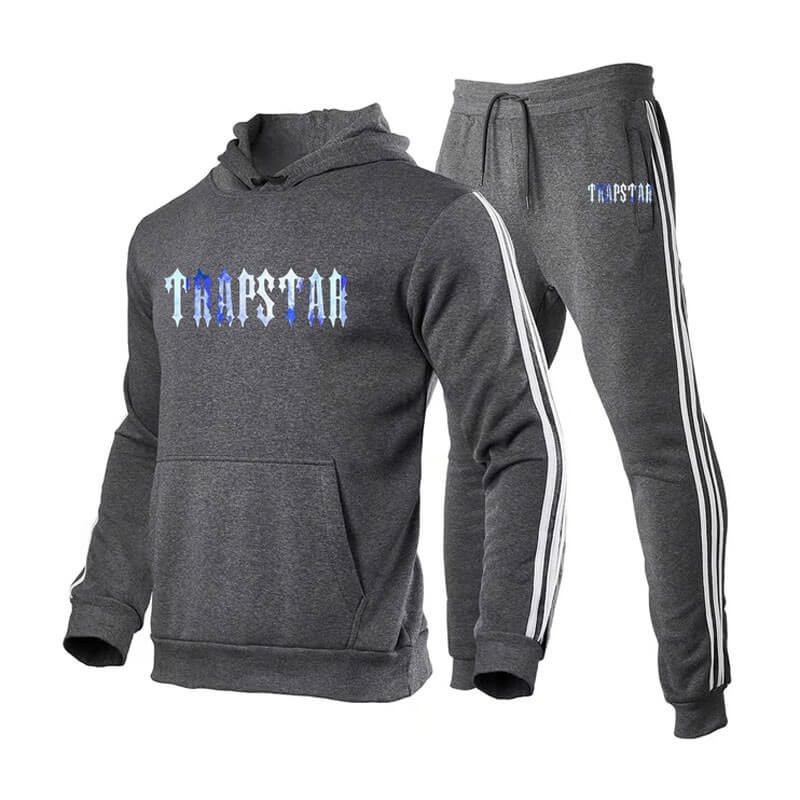 Fato de Treino Trapstar Fleece Causal Esportivos Masculino Cinzentas Portugal | RJ89-289