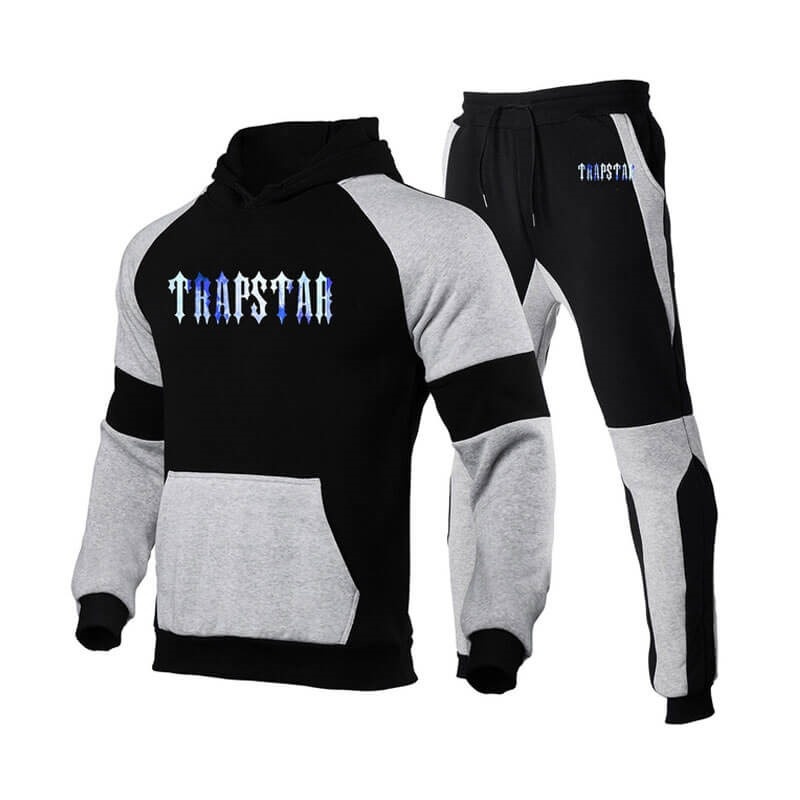 Fato de Treino Trapstar Fleece Causal Esportivos Masculino Pretas Portugal | HI51-059