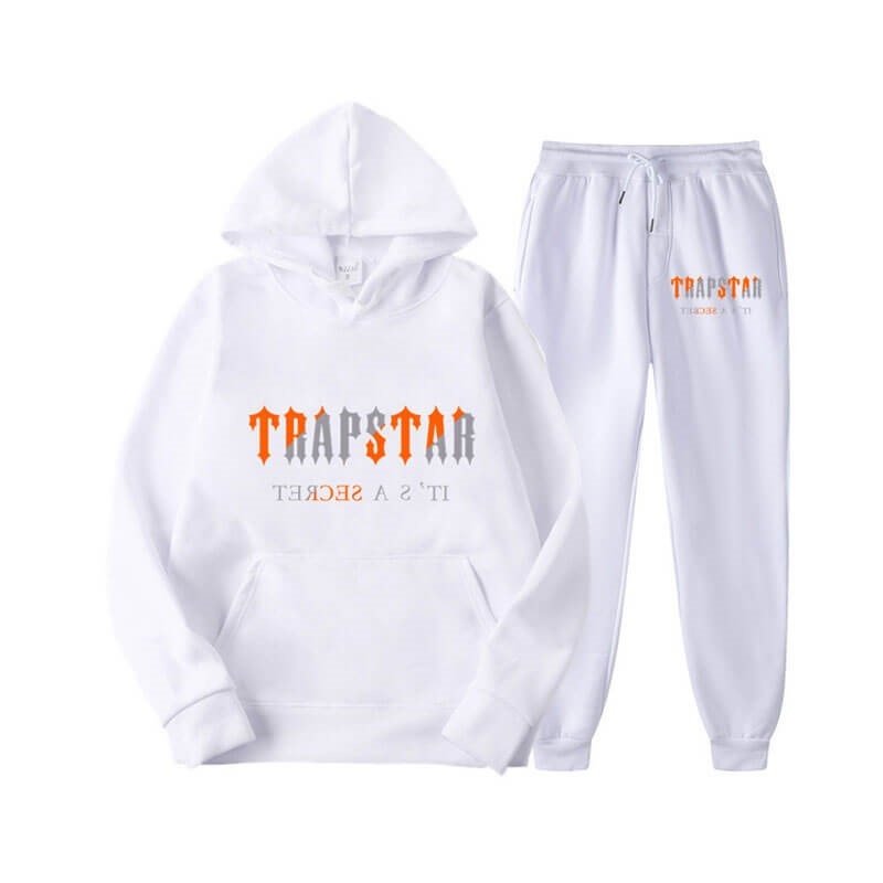 Fato de Treino Trapstar Fleece It\'s Secret Masculino Branco Portugal | TK20-018