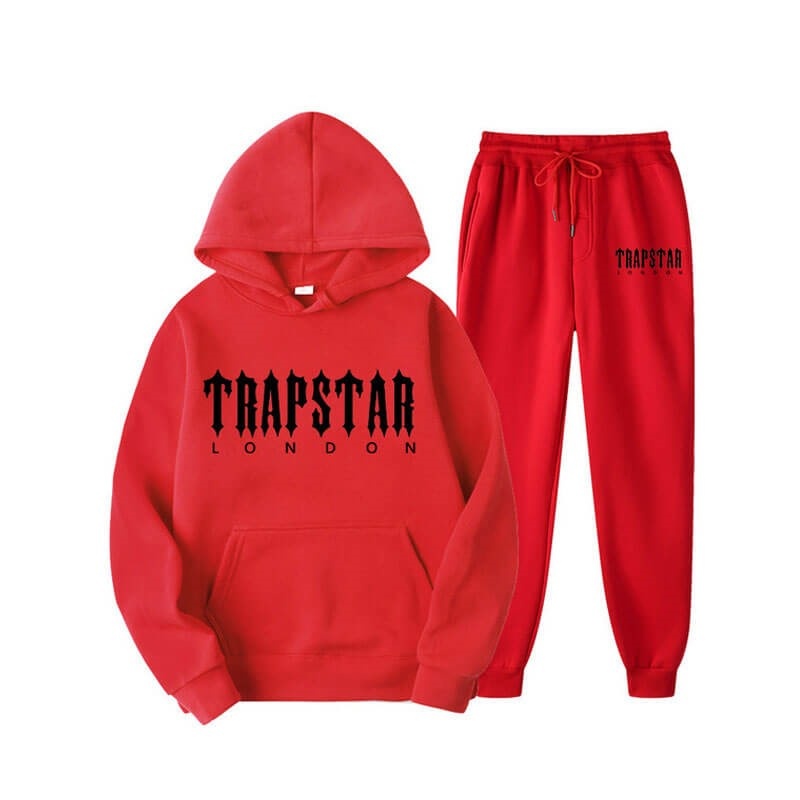 Fato de Treino Trapstar Fleece London Masculino Vermelhas Portugal | UP95-943