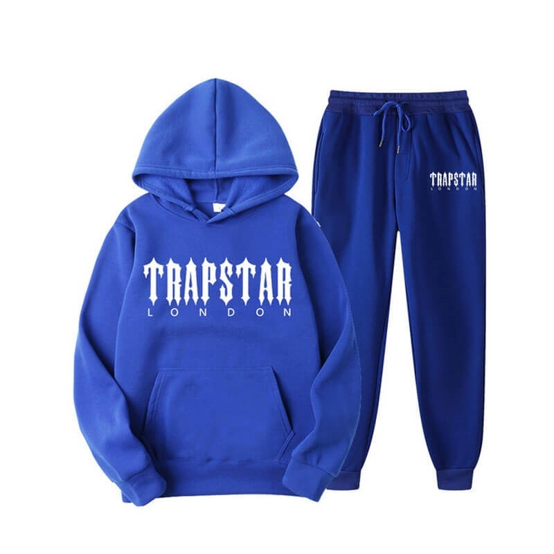 Fato de Treino Trapstar Fleece London Shining Masculino Azuis Portugal | TJ45-109