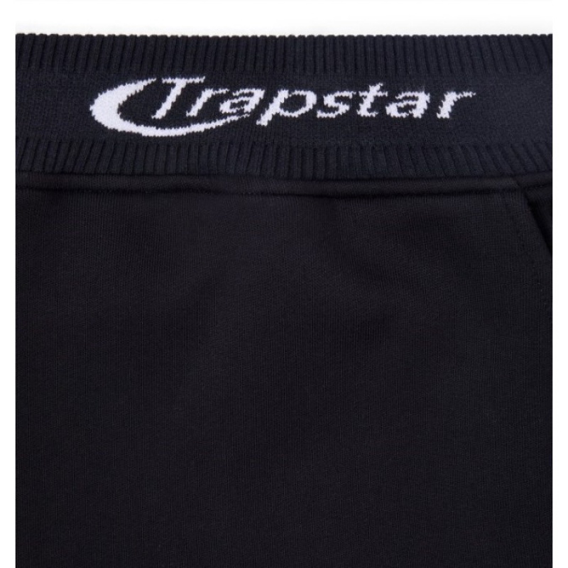 Fato de Treino Trapstar Hyperdrive Rib Hoodie Shorts Set Masculino Pretas Portugal | SQ25-025