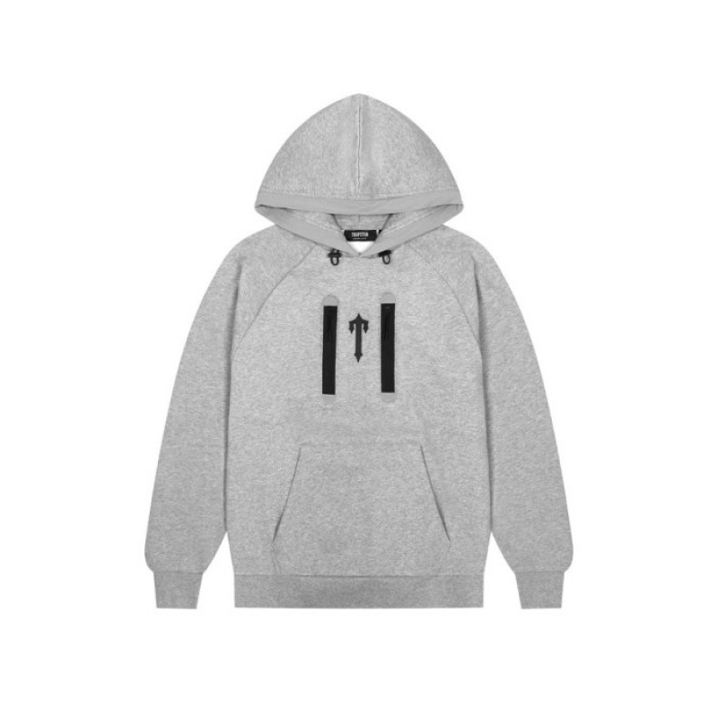 Fato de Treino Trapstar Irongate T Trap Fleece Hoodie Masculino Cinzentas Portugal | QX03-714