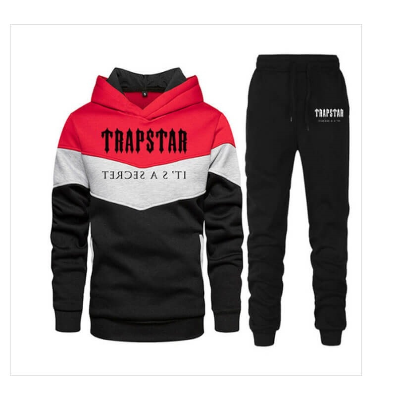 Fato de Treino Trapstar Jogging Suit Masculino Pretas Portugal | QX72-488