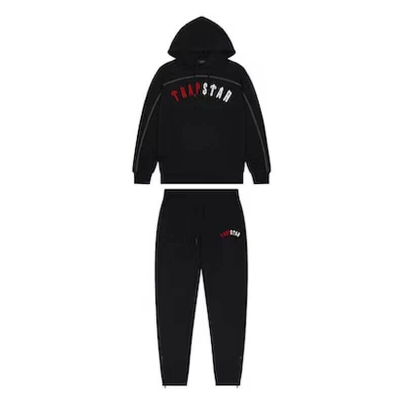 Fato de Treino Trapstar Warm Irongate Arch Chenille Masculino Pretas Portugal | RP33-852