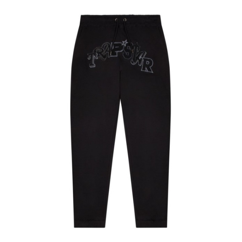 Fato de Treino Trapstar Wildcard Chenille Jogging Bottoms Masculino Pretas Portugal | US43-968