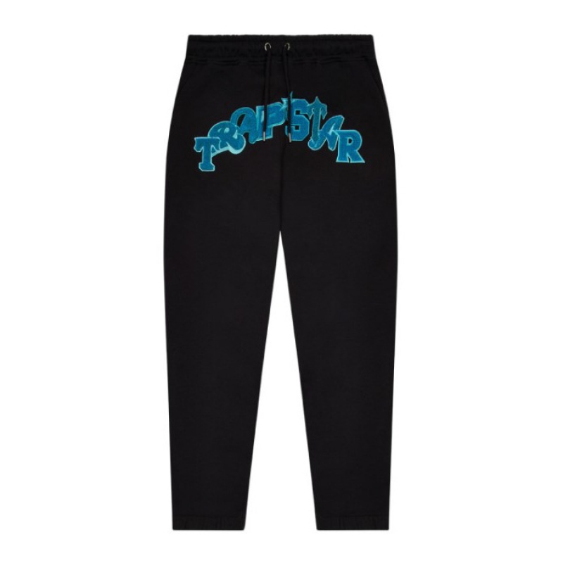 Fato de Treino Trapstar Wildcard Jogging Bottoms Masculino Pretas Turquesa Portugal | TQ67-538