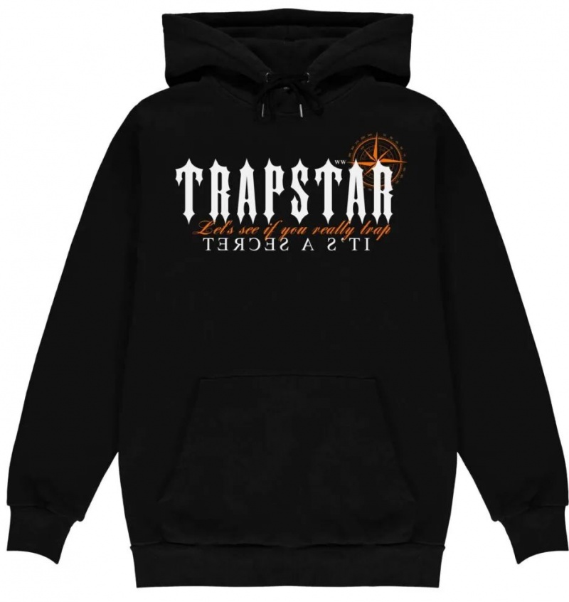 Moletom com Capuz Trapstar It\'s a Secret Funny Masculino Pretas Portugal | WI85-245