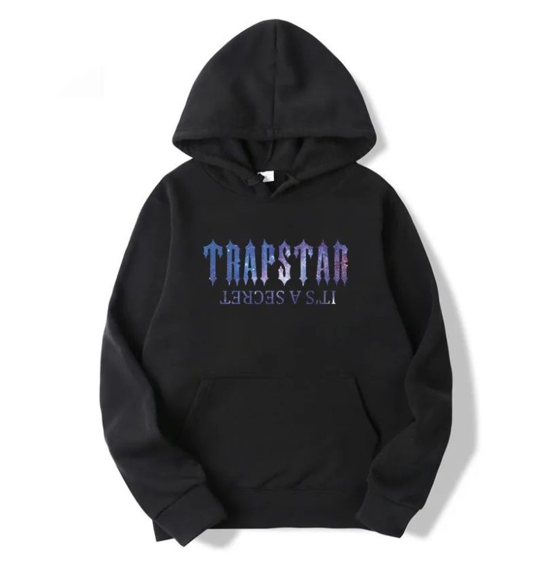 Moletom com Capuz Trapstar It\'s a Secret Galaxy Masculino Pretas Portugal | HE22-768