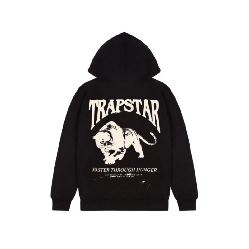 Moletom com Capuz Trapstar Panthera Masculino Pretas Portugal | DV67-179