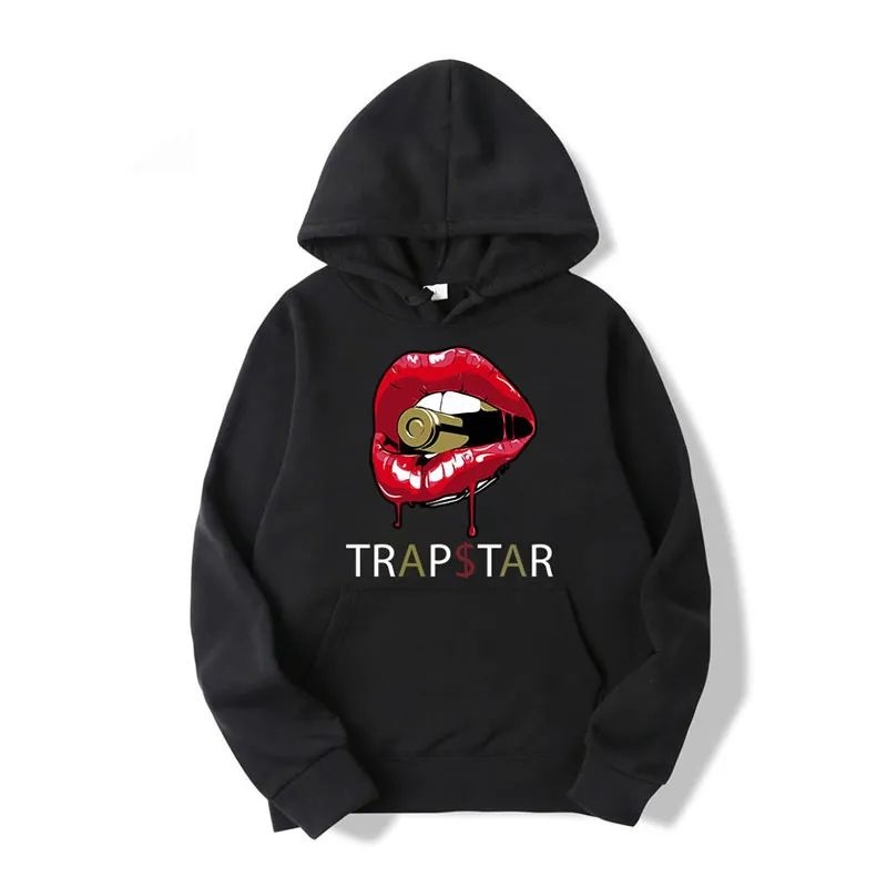 Moletom com Capuz Trapstar Red Lips Masculino Vermelhas Portugal | PM25-586