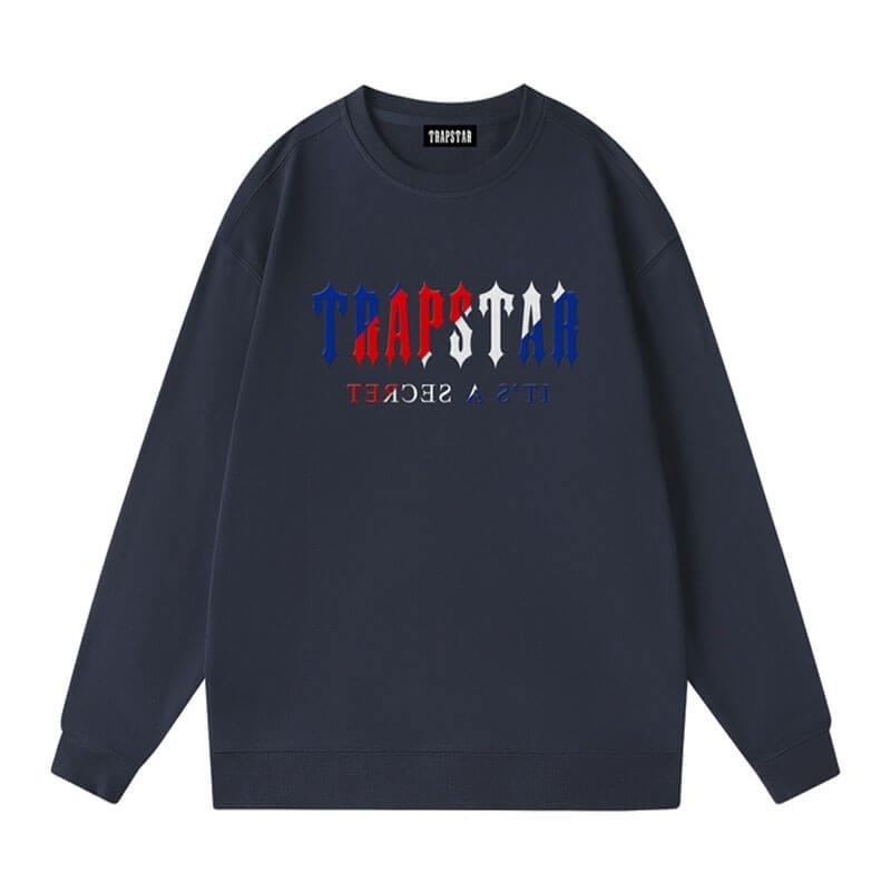 Moletons Trapstar Crewneck It’s A Secret Galaxy Masculino NavyBlue Portugal | PU98-852