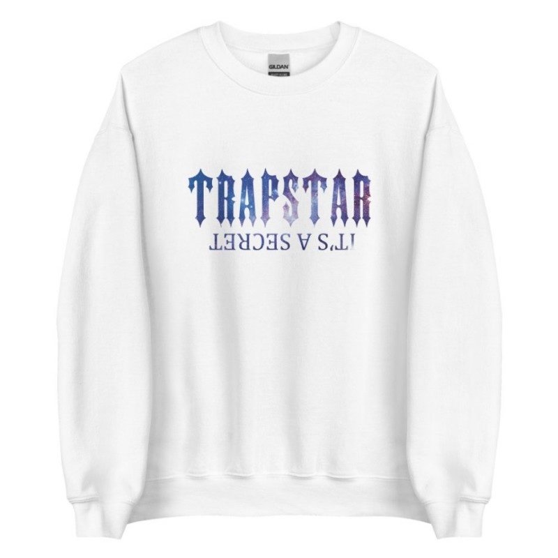 Moletons Trapstar It’s A Secret Funny Shining Galaxy Masculino Branco Portugal | UN90-121