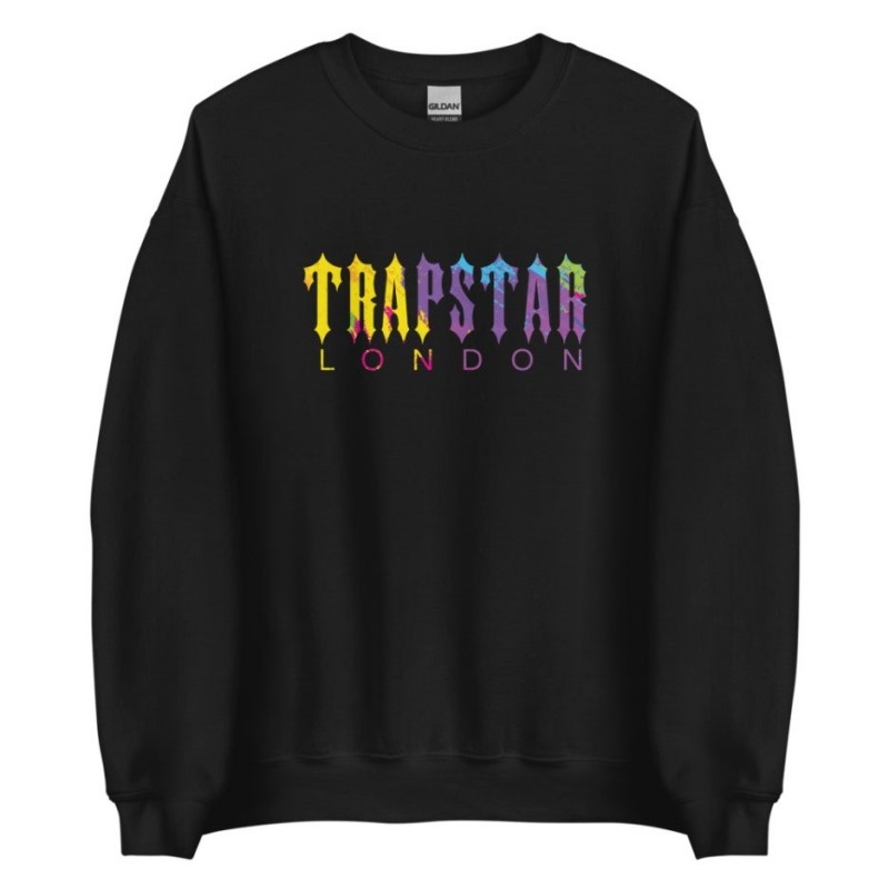 Moletons Trapstar London Shinning Masculino Pretas Portugal | TN27-856